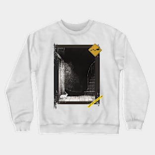 Rabbit crossing by Jeffné Crewneck Sweatshirt